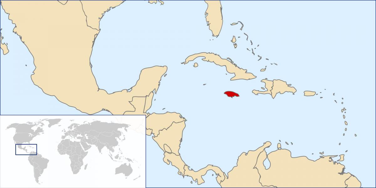 jamaica map di dunia