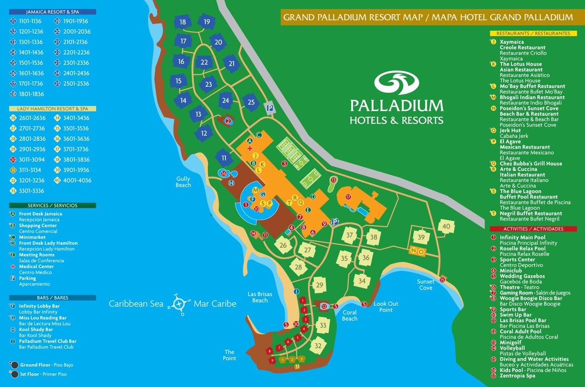 Peta dari grand palladium jamaica resort