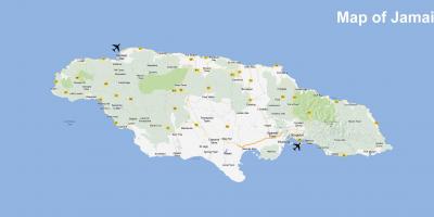 Peta dari jamaika bandara dan resorts